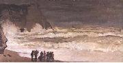 Claude Monet Stormy sea at Etretat china oil painting artist